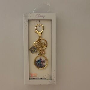 ☀️Disney Gold Lilo & Stitch bag charm
